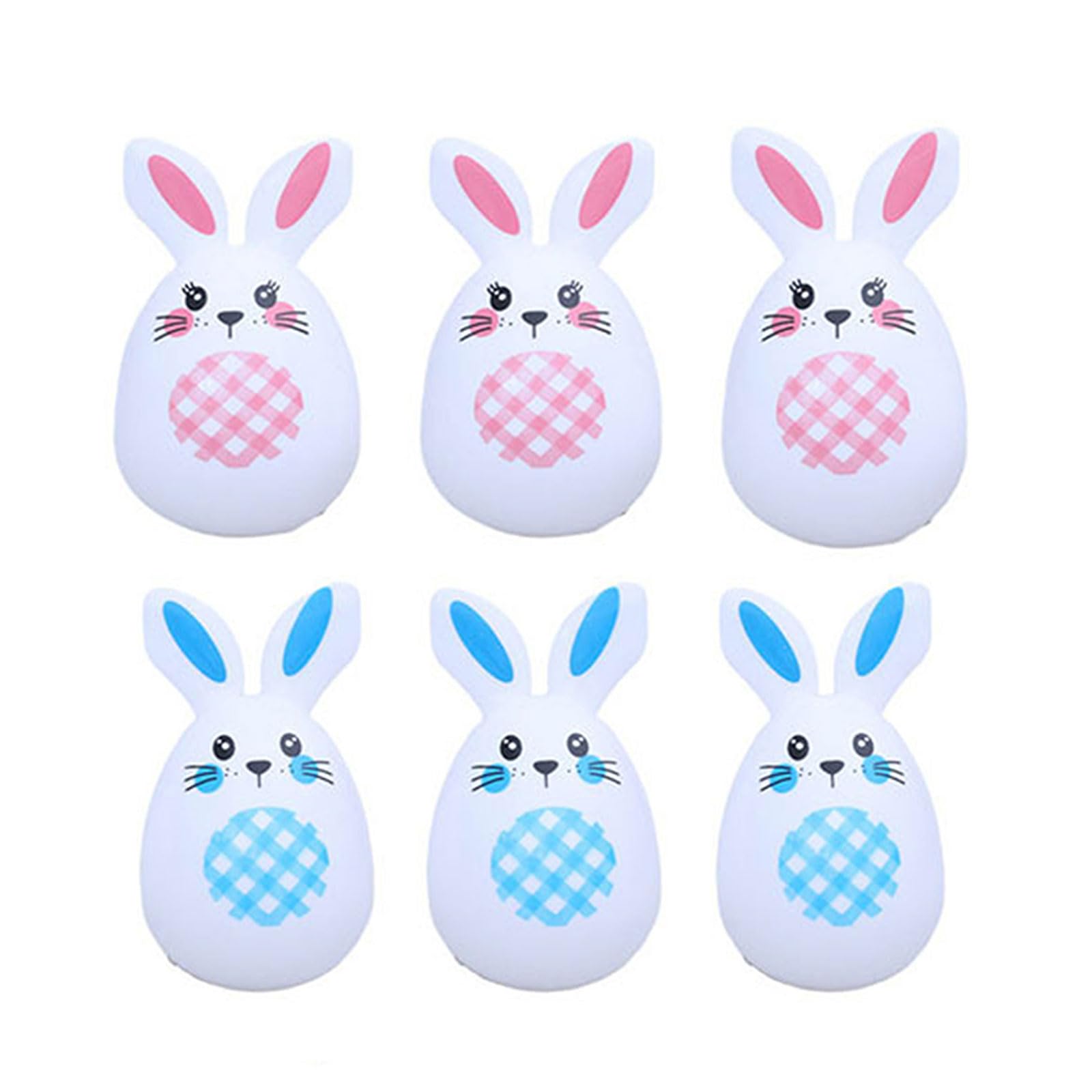 Empty Bunnies Eggs Plastics Fillable Shape for Easter Basket Stuffers Hunt Easter Themed Characters