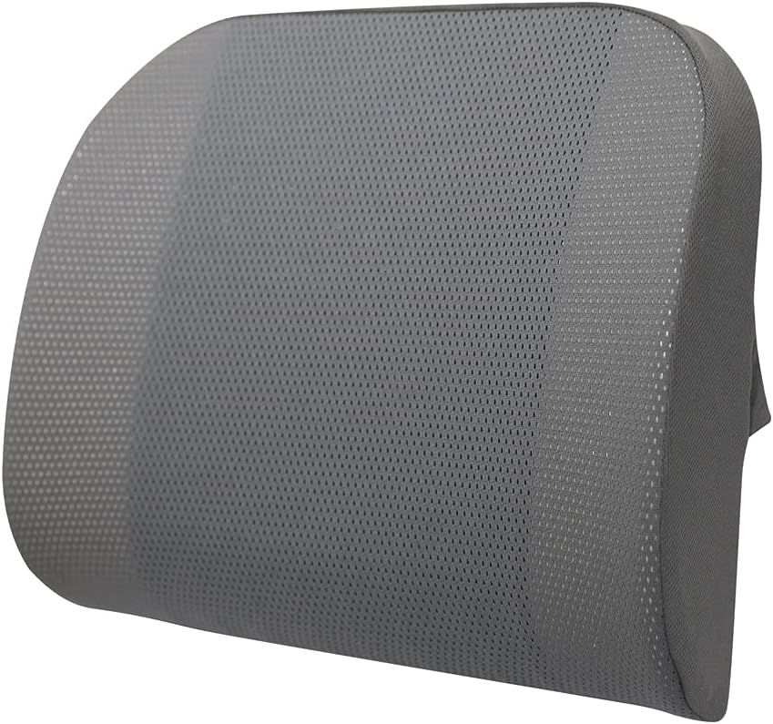 iPEAK Lumbar Support Pillow Comfort Back Support Cushion with Cooling Pad for Office Desk Chair Car Seat Posture Corrector Adjustable Elastic Strap To Fit Any Chair