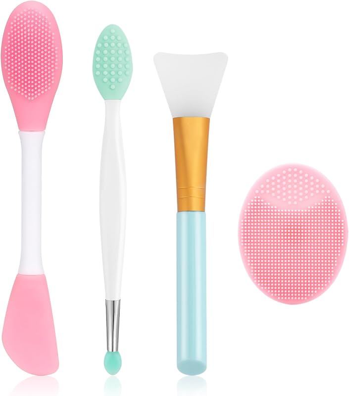 Kit de escovas de silicone para limpeza facial Yokilly com 4 unidades