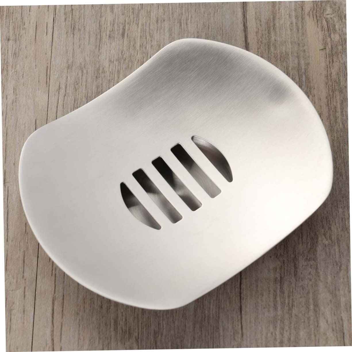 Ciieeo Jabonera con Forma De Platillo Volador 3 Unidades Autodrenante De Acero Inoxidable Esmerilado De Doble Capa para Cocina Y Baño.