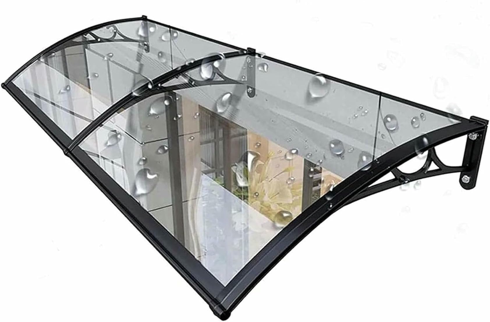 Marquise pour porte d'entrée afin de garder vos invités au sec en hiver