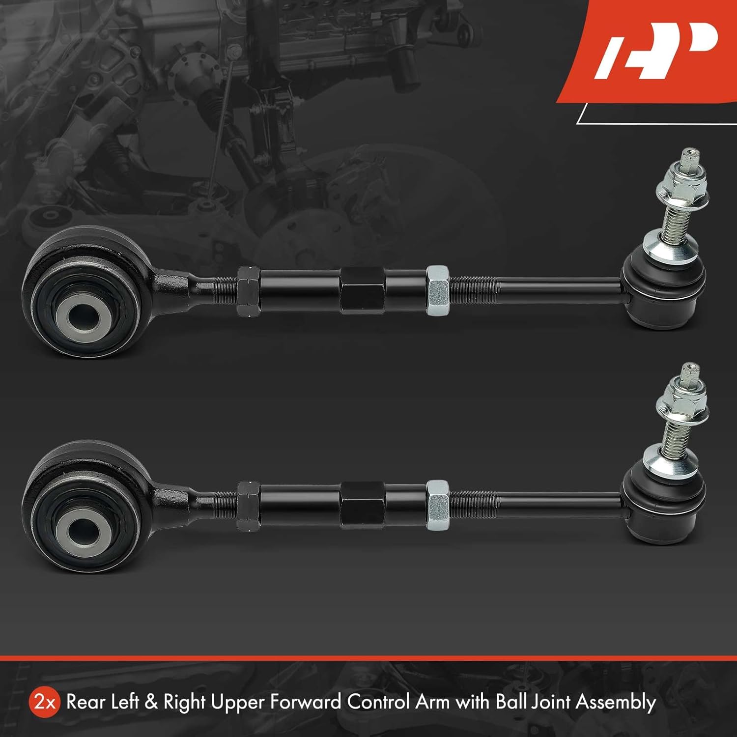 A-Premium 2 x Rear Upper Forward Control Arm, with Ball Joint & Bushing, Compatible with Ford & Lincoln - 2011-2019 - Taurus, Flex, Police Interceptor Sedan, Special Service Police Sedan & MKS, MKT