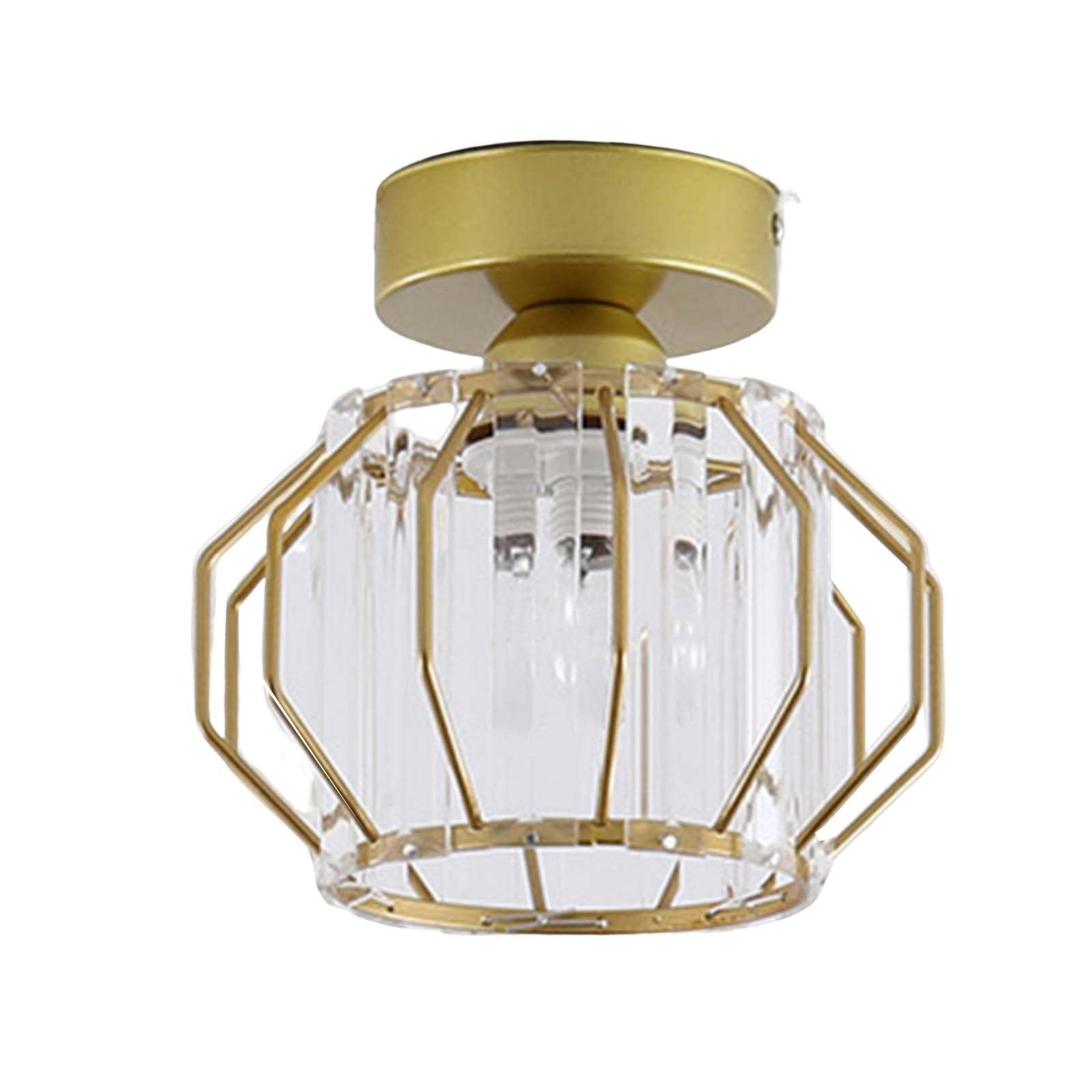 MYADDICTION Nordic Style Crystal Ceiling Light E27 Base for Balcony Entryway Living Room C-image-11