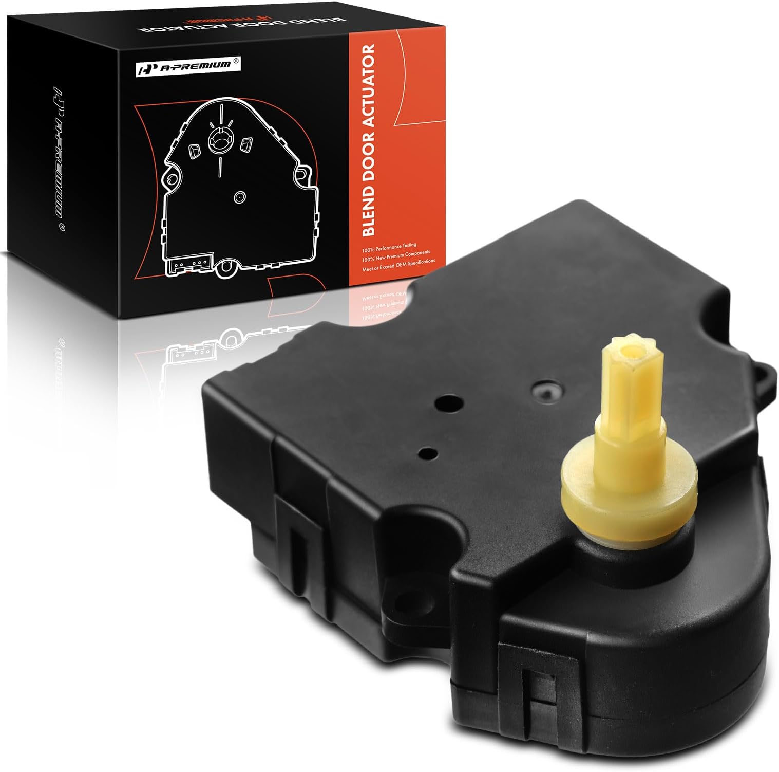 A-PremiumHVAC Heater Blend Door Actuator, Compatible with Jeep Cherokee 1998-2001, TJ, Wrangler 1998-2006, Main, Replace# 5170954AA