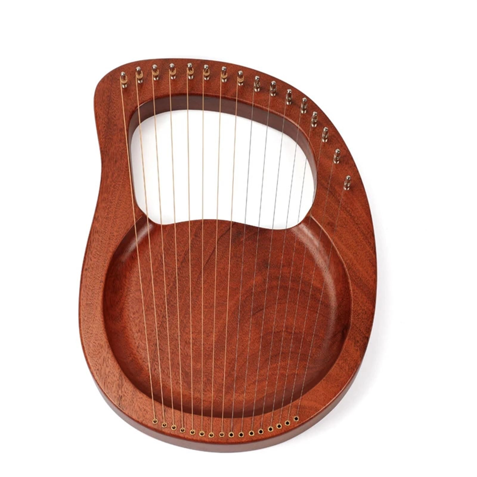 Lyre Harp 16 Saiten Holz Leier Harfe Metall Saiten Mahagoni Massivholz String Instrument Junge Mädchen Urlaub Geschenke