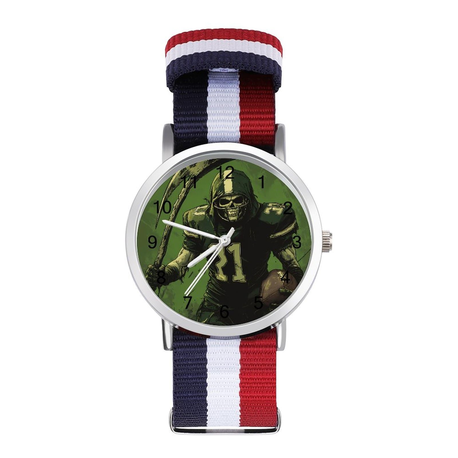 Grim Reaper U.S. Irish Football Funny Wrist Watches for Men Women Fashion Graphic Watch for Work Workout