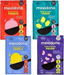 SOPA DE CANECA PROTEICA SAUDÁVEL SEM GLÚTEN - MEXIDONA KIT TODOS 4 SABORES