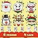 JOYIN 24 Pcs Christmas Make-a-face Stickers, Make Your Own Characters Mix and Match Sticker Sheets with Christmas Elf, Santa Santa, Snowman, Penguin, and Polar Bear Kids Party Favor Supplies Craft