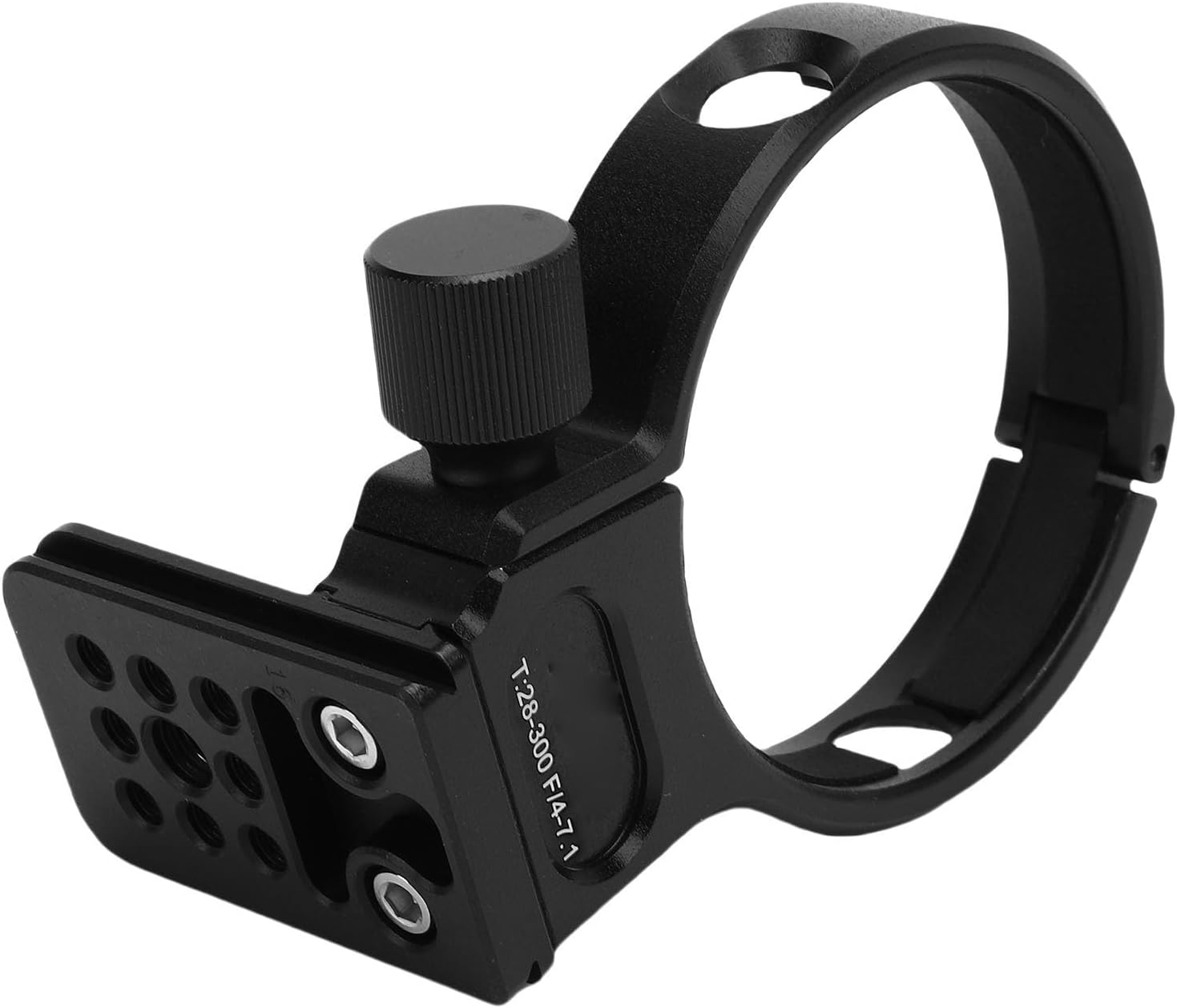 Lens Collar Tripod Mount for T28-300mm F4-7.1 Lens with Plate 1/4in 3/8in Threaded Hole Support Bracket Bottom Ideal for Outdoor Photography