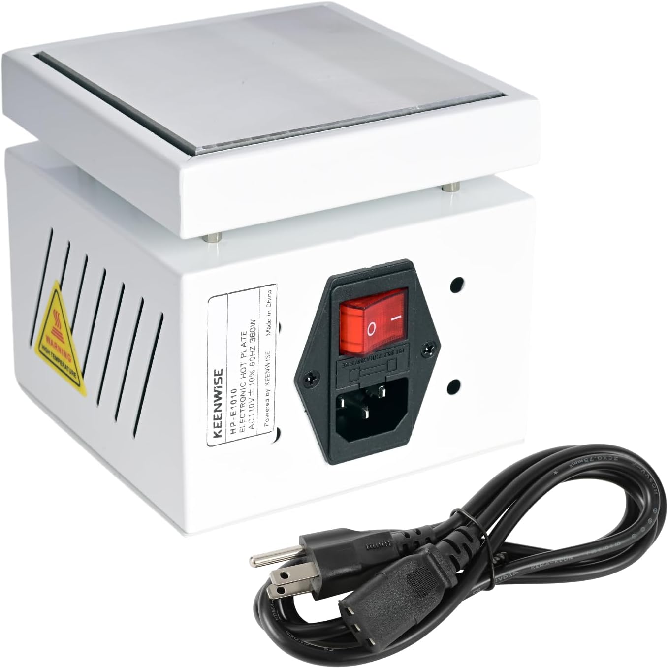 110V 360W Soldering Hot Plate, Electric Hot Plate, LED Microcomputer Electric Preheat Soldering Station Welder Hot Plate Rework Heater Lab 100X100mm (3.94 * 3.94in) Plate