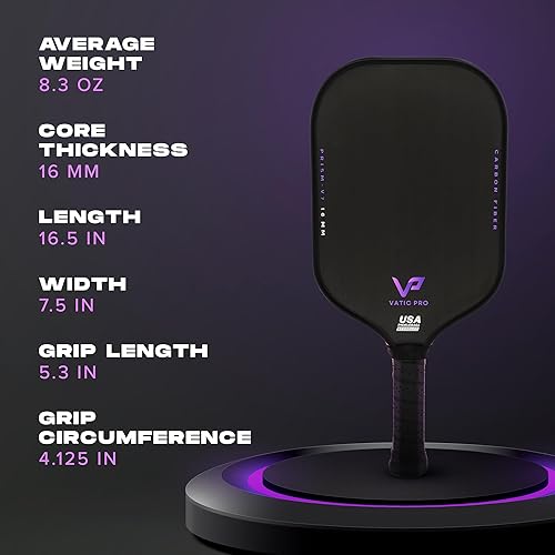 Miniatura 9 de Prism Carbon Fiber 0.630 in - Paredes inyectadas de espuma - Incluye cubierta de paleta