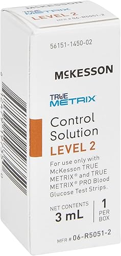 Miniatura 6 de McKesson True METRIX Solución de control de glucosa en sangre, nivel 2, vial de 0.1 fl oz, 1 unidad