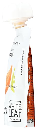 Miniatura 7 de White Leaf Provisions - Alimento orgánico de zanahoria y guisantes para bebés, 3.17 onzas