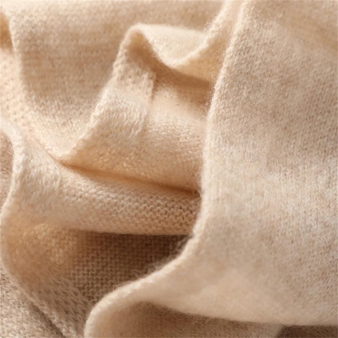 Bufanda de punto de cachemira para mujer, bufandas de invierno suaves y cálidas