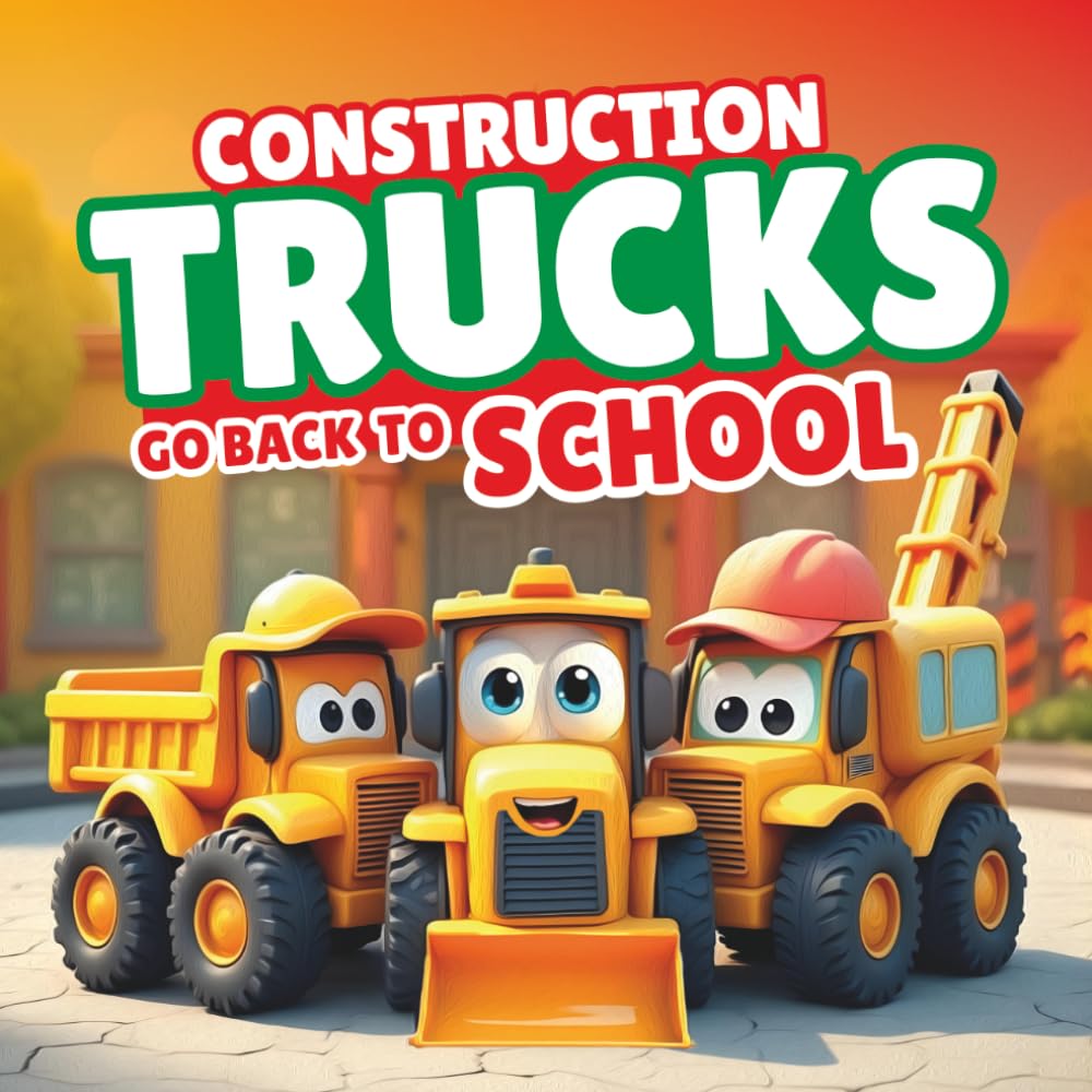 Construction Trucks Go Back to School: A Rhyming Read‑Aloud Adventure with Bulldozer, Crane & Excavator (Construction Truck Rhyming Books for Kids)