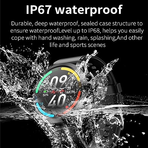 ECG ET440 Smart Watch Oxigênio No Sangue Temperatura Corporal Tela HD 360 * 360 Smartwatch Para Saúd