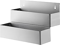 Vista 12 de Riel de velocidad de doble nivel de acero inoxidable, organizador versátil de botellas de licor de 48 pulgadas. Almacenamiento eficiente de botellas