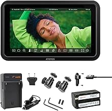 Atomos Shinobi II 5.2" HDMI Camera Monitor with HDR Touchscreen Display | Lightweight Monitor for Photography with Battery, Charger and Camera Hot Shoe Mount Advanced Bundle Set