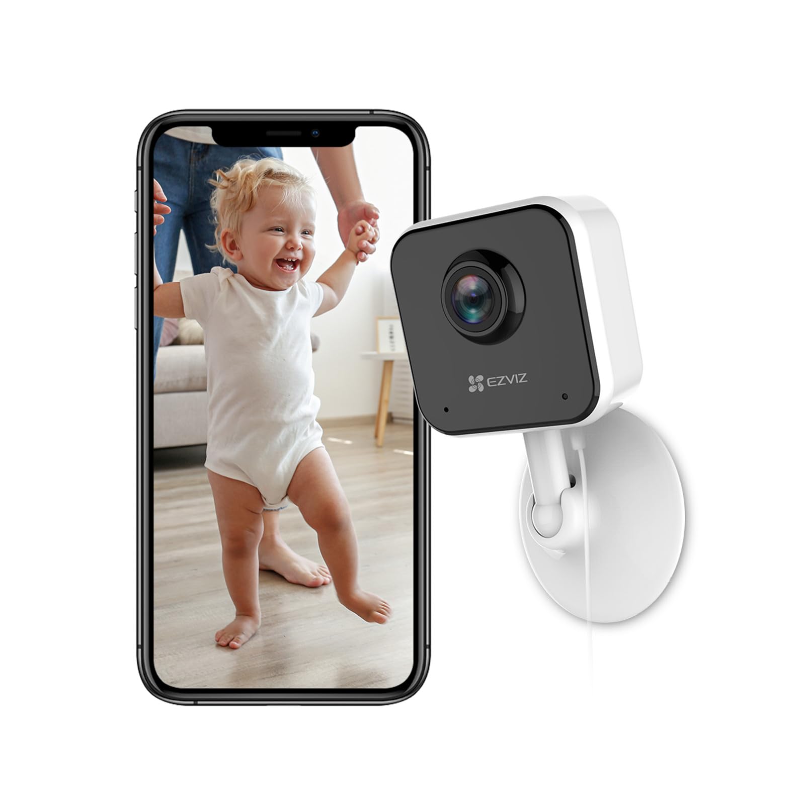 EZVIZ by Hikvision | 1080p Wireless Smart Home Camera | Night Vision | Motion Detection | Sound Alerts | Privacy Mode | Two Way Talk | MicroSD Card Upto 512GB | Google Assistant & Alexa | H1C, White (B0D5D6PSZ7) Amazon Price History, Amazon Price Tracker