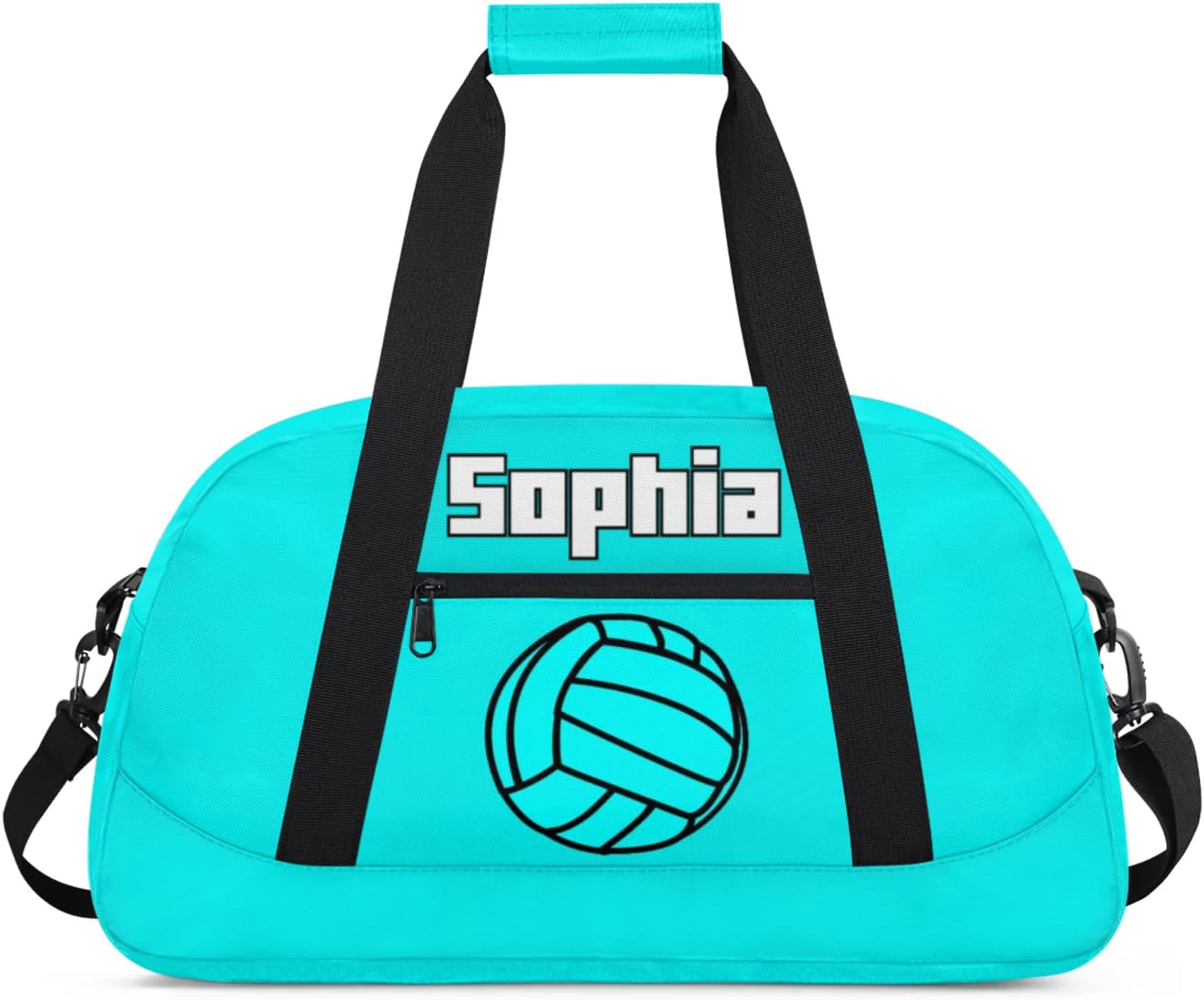 Custom Kids Duffel Bags with Name - Lightweight Gym Bag for Boys & Girls, Personalized Sports Backpack for Workout, and Travel Volleyball