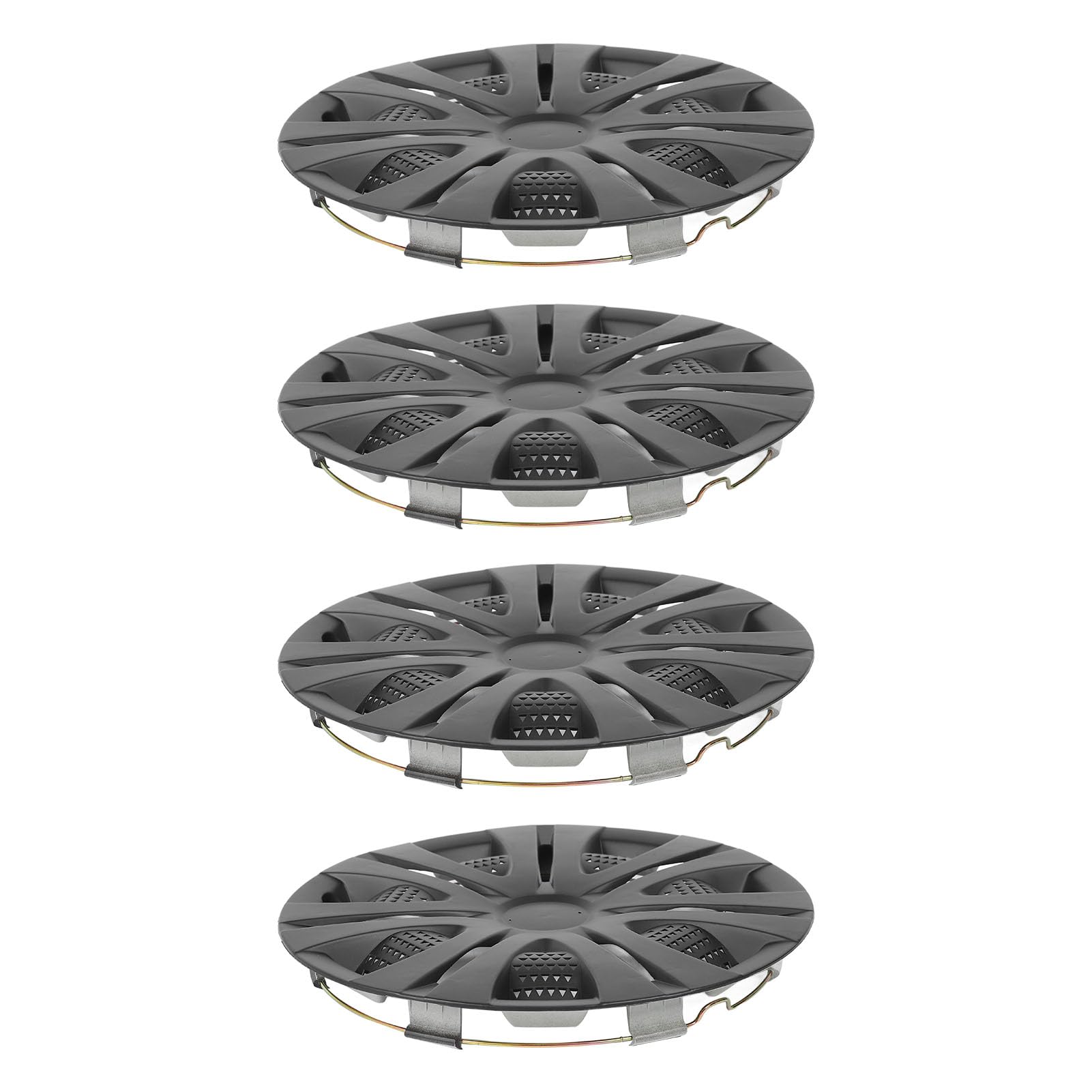Siège Matte Black 13in Wheel Hub Cap Ensemble de Longueur Durable en Remplacement de Panda Twingo