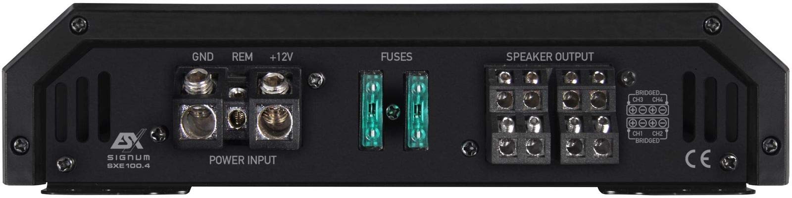 ESX SXE100.4 amplificatore audio 4.0 channels Home Wired Black