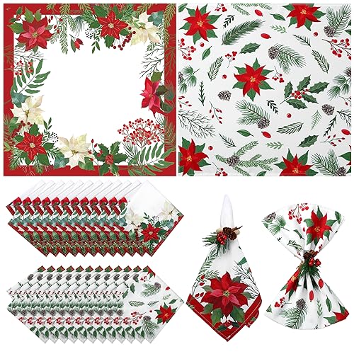 Servilletas de Tela Navideñas Nitial 24 Piezas miniatura 1