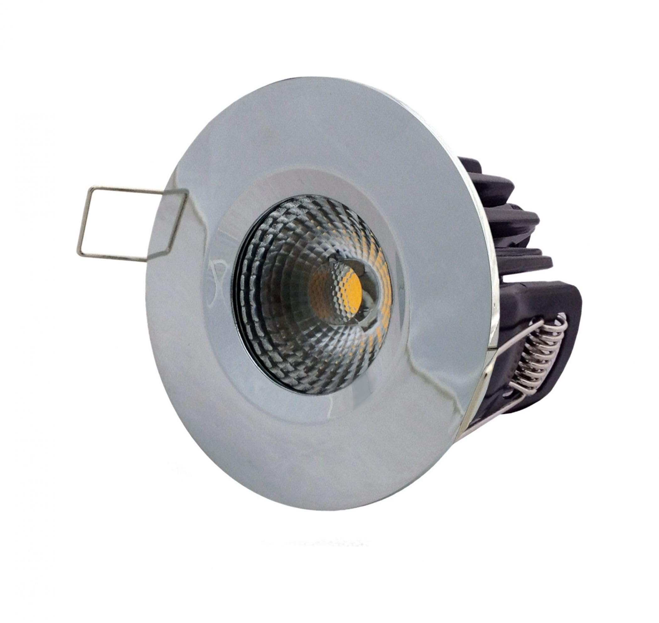 Leyton Lighting ELAN-4K-CH Elan Dimmable LED Downlight, IP65, Chrome, Cool White