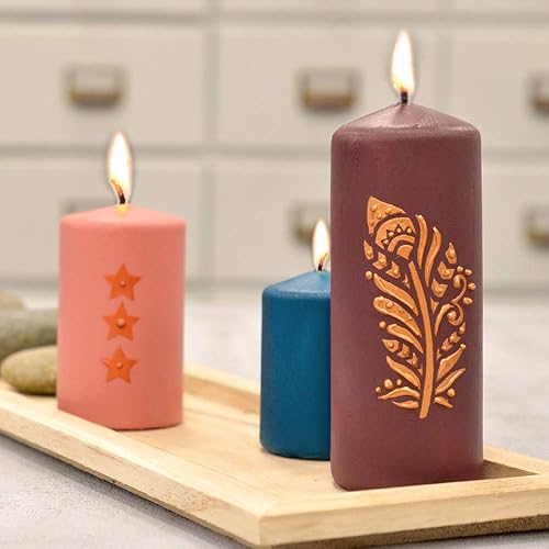 Miniatura 9 de Viva Decor Juego de bolígrafos de cera para velas (fruta, 6 x 0,95 fl oz), color para velas, suministros para hacer velas, bolígrafo de velas, cera