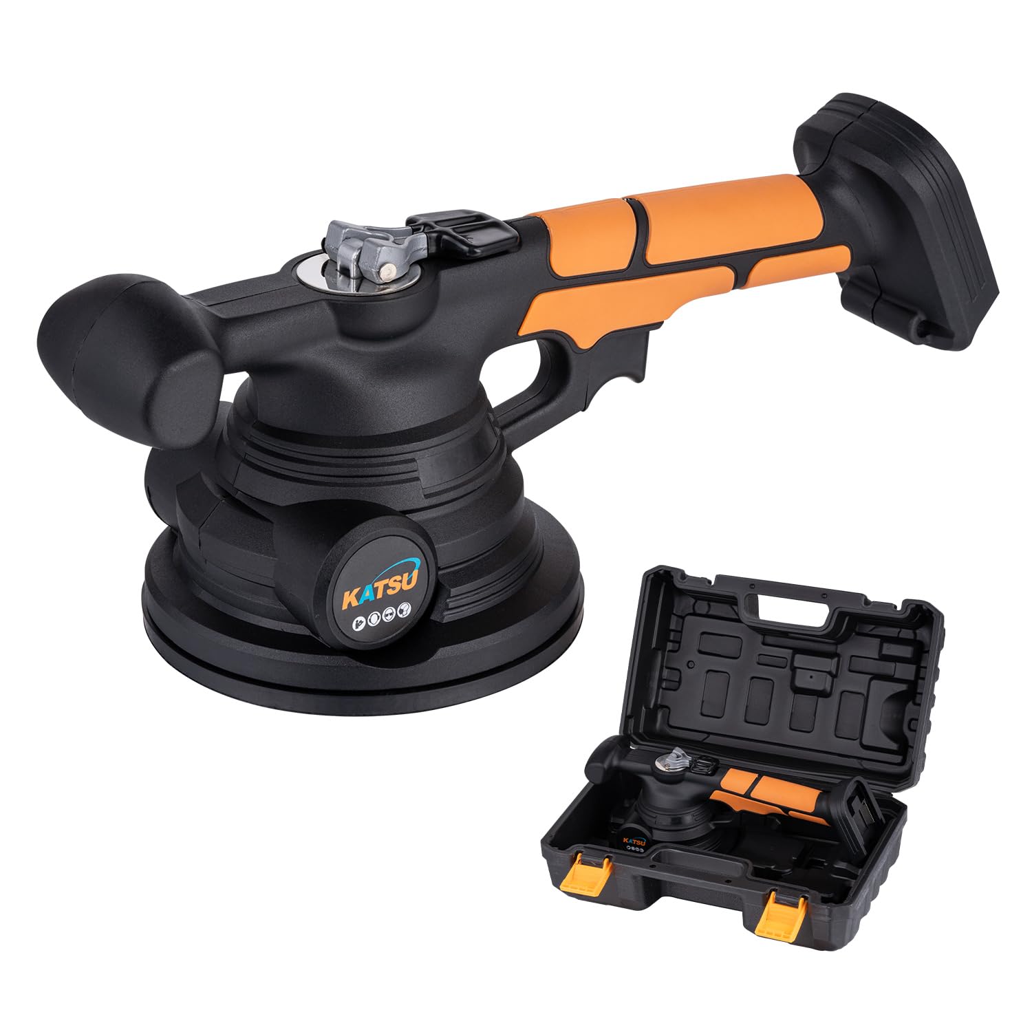 Katsu Tools Katsu Fit-Bat Cordless Tile Vibrating Leveler, Tile Vibration Leveling Tool, Handheld Tile Suction Vibrator Stepless Speed 50Kg Adsorption Capacity For Floor Tile Wall, Without Battery And Charger
