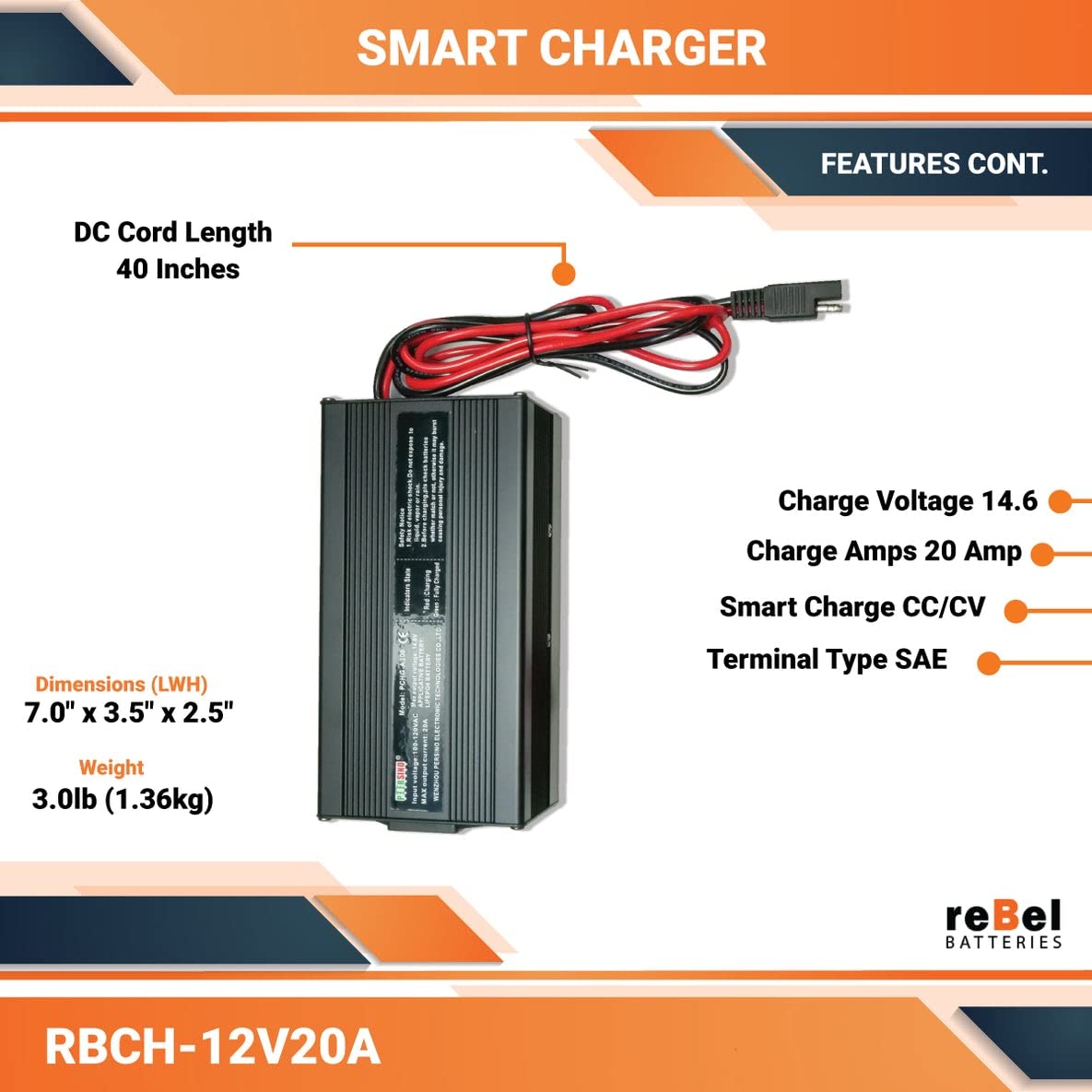 VI Replacement Battery Charger with 2 Batteries Included