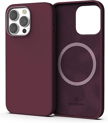 Sinjimoru Funda de silicona para iPhone 13 Pro de 4 capas para MagSafe, funda protectora magnética para teléfono como accesorios de iPhone para
