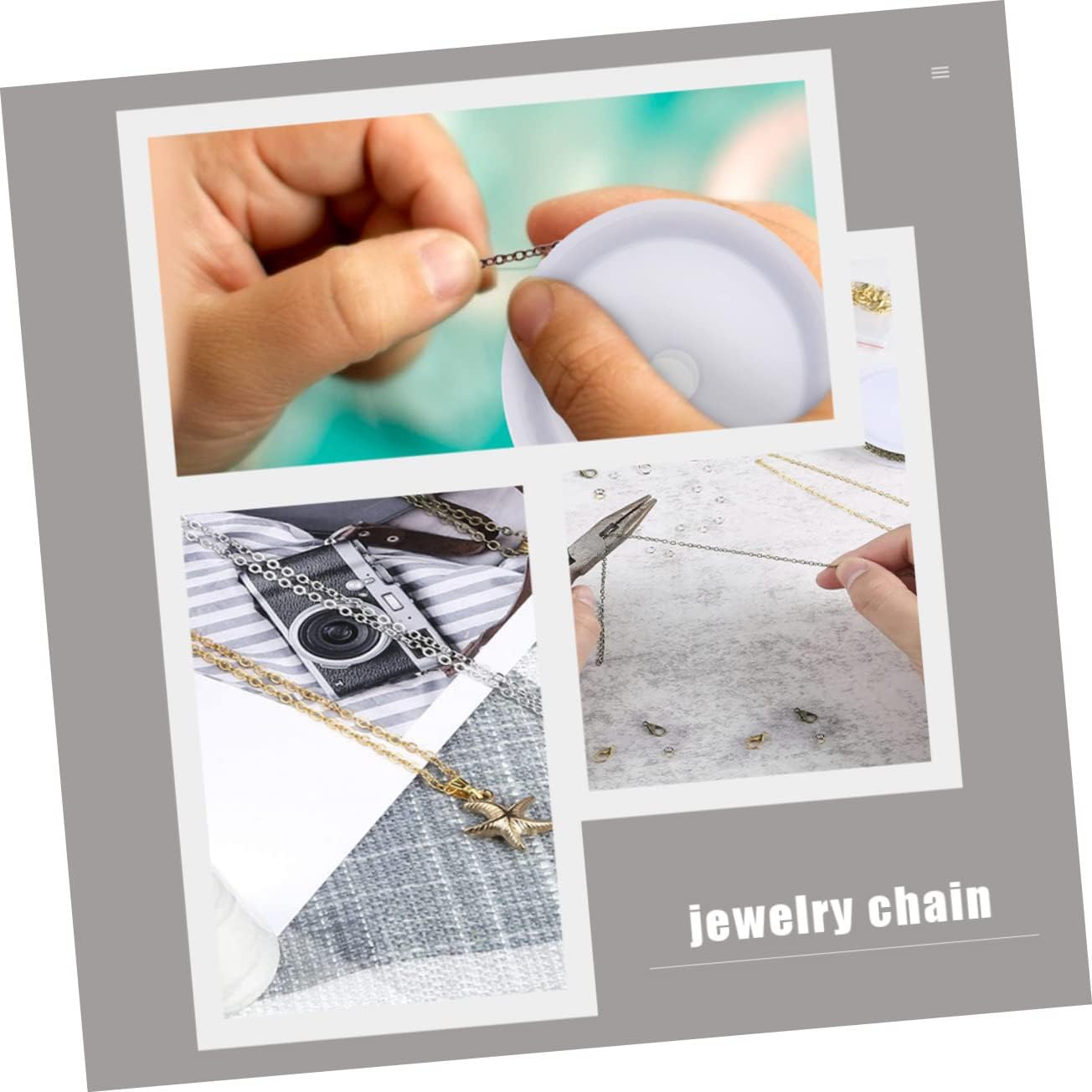 DOITOOL 12pcs Jewelry Chain for Jewelry Making Links Colors for Bracelets Anklets and Necklaces
