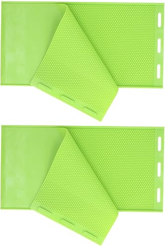 Miniatura 9 de Luqeeg Molde de hoja de prensa de cera de abejas, molde de hoja de prensa de base de colmena de silicona, molde de fabricación de hojas de panal -