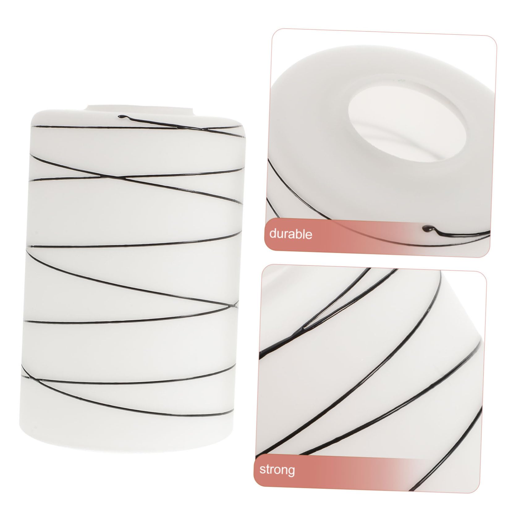 SHINEOFI 2 szt Nowoczesne Szklane Klosze Walcowe Do Opraw Osłony Lamp Wiszących i Kinkietów Transparentne Klosze Do Żyrandoli Łatwy Montaż Eleganckie Akcesoria Oświetleniowe