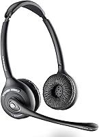 Vista 3 de Plantronics PL-CS520 Binaural Wireless Headset System, Negro/Plata