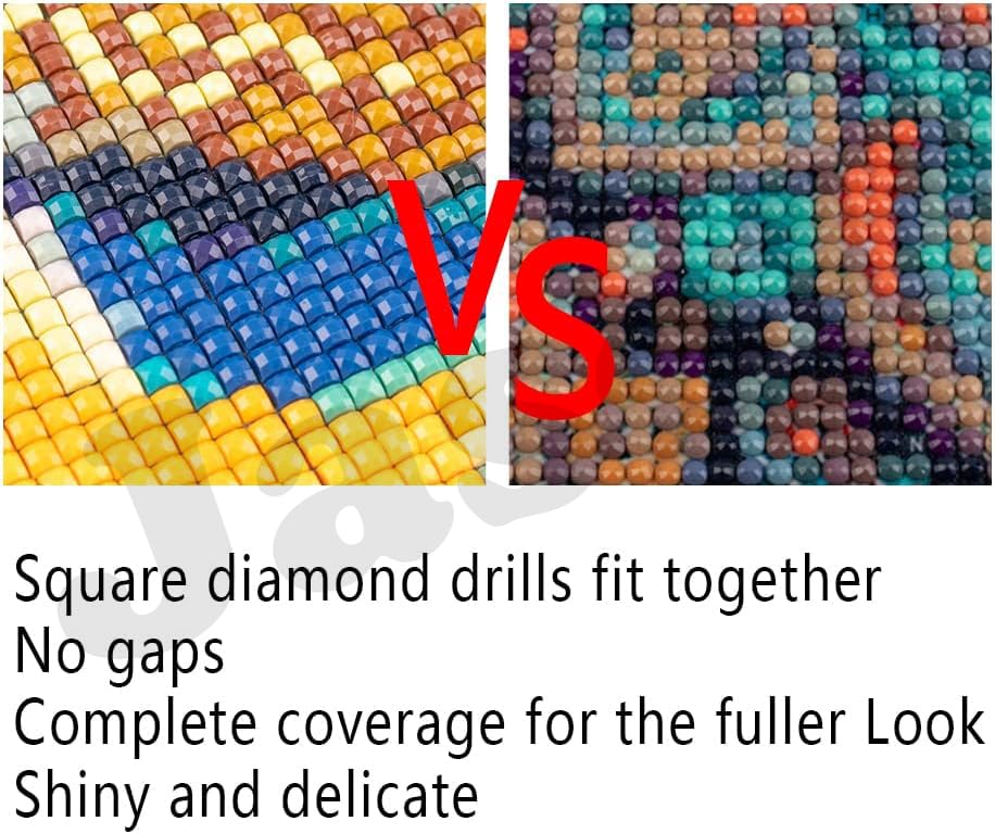 Image of Jasol Diamond Painting Kit, 40x30 Cms, Full Drill, 5D Crystals, Home Wall Decor Gift Set (Love in Paries M45500)