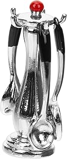 Toyvian 1 Conjunto Mini Suporte Utensílios De Cozinha Mini Ferramentas Mini Utensílios De Cozinha Decoração De Metal Mini Utensílios De Cozinha Modelo Casa De Bonecas Utensílios De