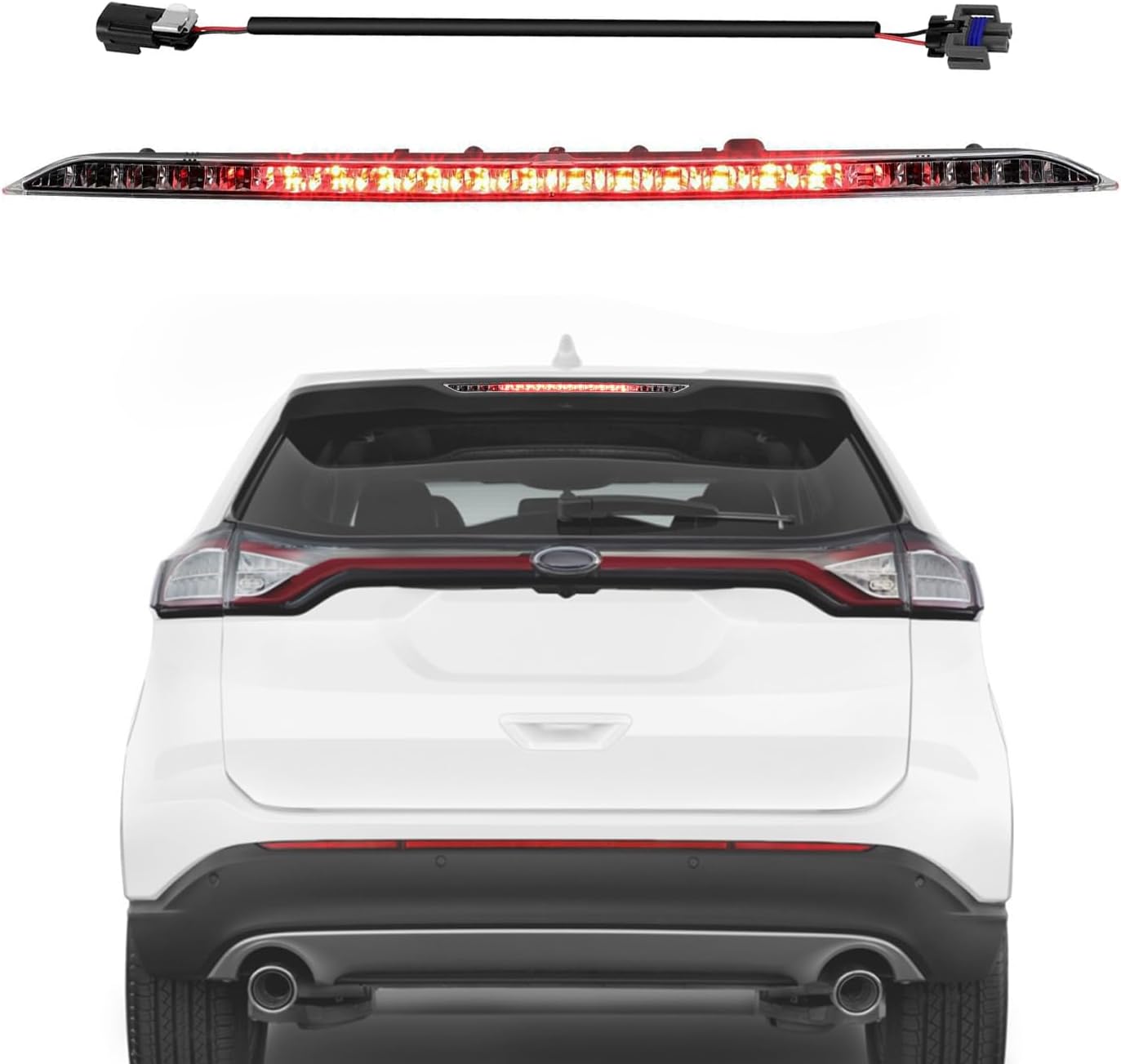 923-133 LED Third Brake Light Compatible with 2015-2020 Ford Edge High Mount Stop Light Assembly, Replacement # FT4Z13A613A