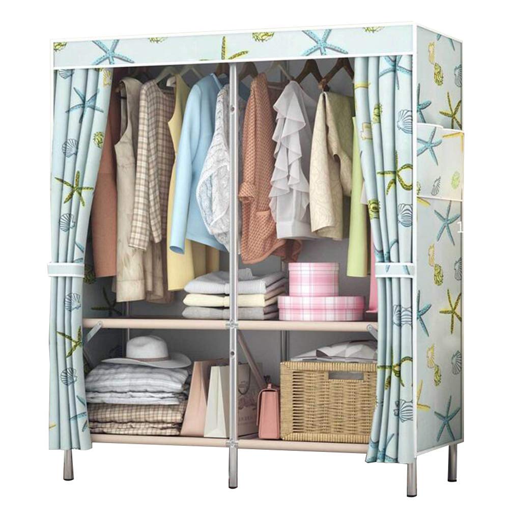 Placard portable anti-poussière avec armoire de rangement non tissée modulable