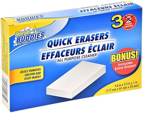 Quick Erasers - Esponjas de limpieza mágicas multiusos, paquete de 3  Elimina las marcas de crayón y rasguños disponible en Yaxa Colombia