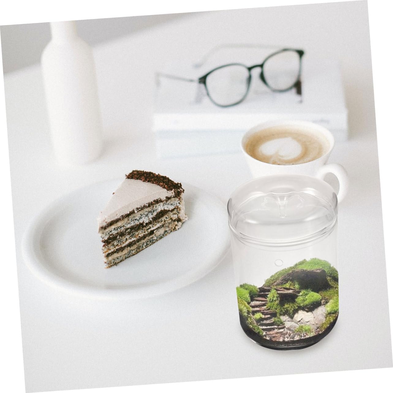 Micro Landscape Ecological Bottle for Office Decor Stylish Glass Terrarium Container for Moss Planting Creative Indoor Miniature Garden Holder