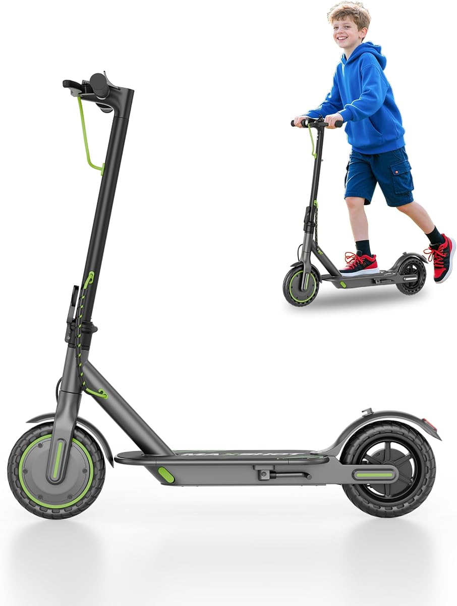 MAXSHOT Electric Scooter Adults & Big Kids, Top Speed 9/16/19MPH, 10/12/16/19Miles Range, 6.5"/8.5" Tires Folding Escooter, APP Control