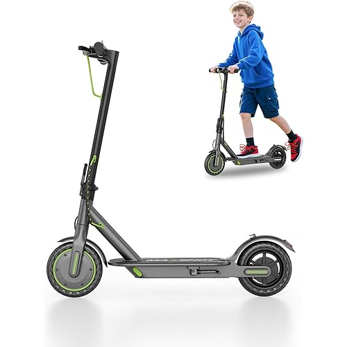 MAXSHOT Electric Scooter Adults & Big Kids, 350W Powerful Motor, Top Speed 16/19MPH, 12/16/19/21Miles Range, 8.5" Solid Tires Folding Commuter Escooter with Dual Suspension for Commuting, APP Control