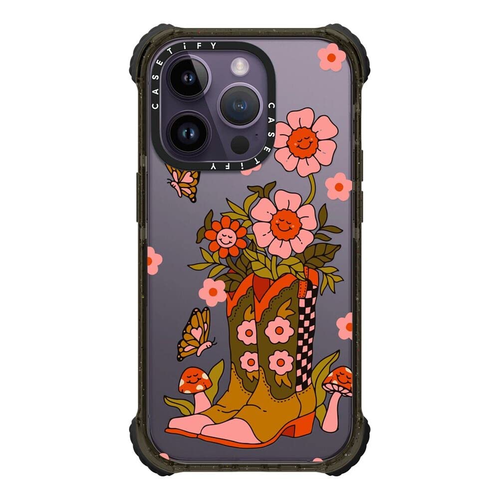CASETiFY Ultra Impact Case for iPhone 14 Pro Glossy Black Batch 3 Prints