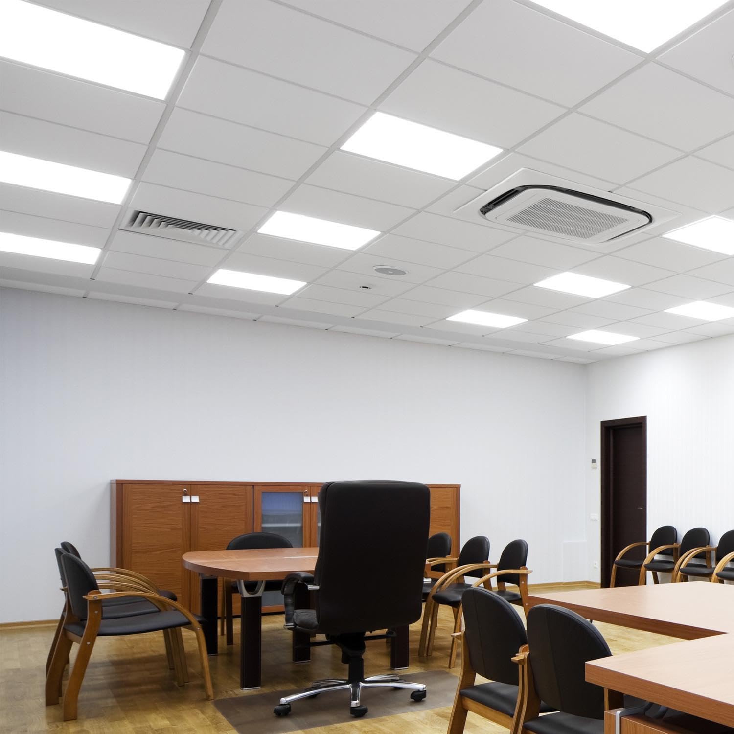 LEDKIA LIGHTING Panneau LED 60x60 cm 40W 4000lm avec boîtier de connexion rapide et câble de sécurité 6000K Certadrive Individuel Blanc froid