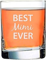 Vista 359 de Best PoPo Ever - Vaso de whisky Bourbon Old Fashsioned de 10.5 onzas grabadas con láser, vasos de cóctel transparentes grabados con grabado a mano