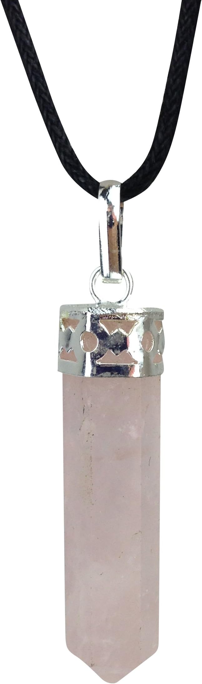 Luck Trader Rose Quartz Chakra Pendulum Pendant