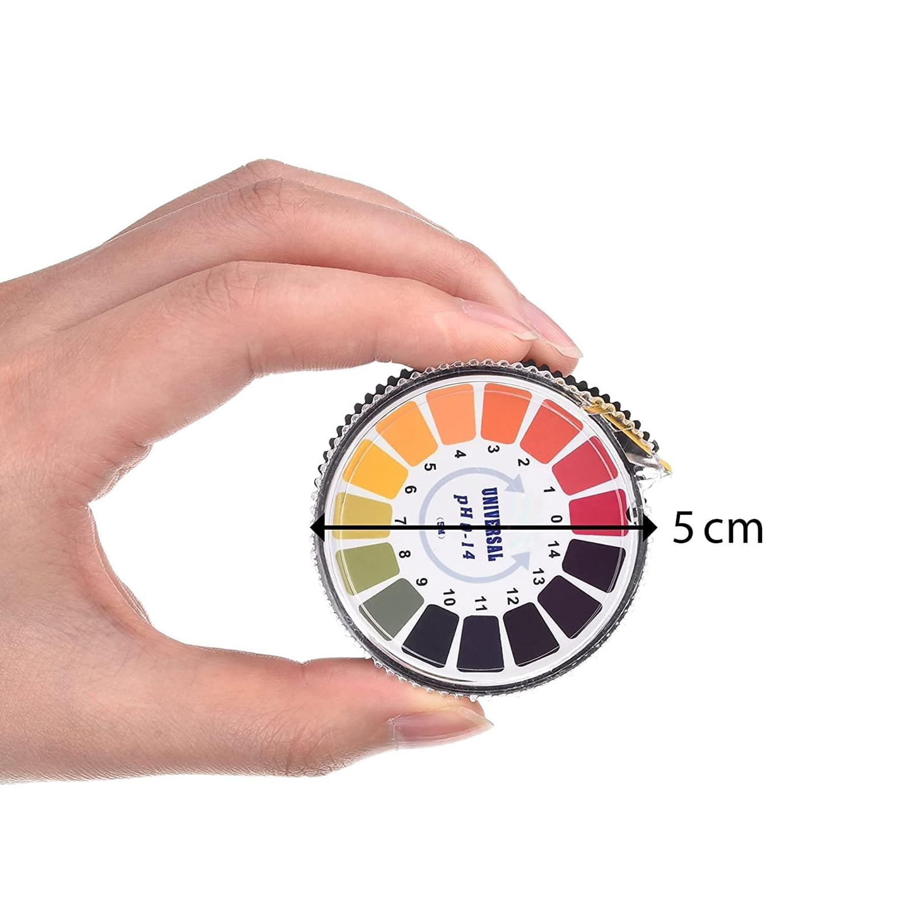 King Mariot Medical Equipments pH Indicator Paper Strip Dispenser | Universal pH Range (1-14) | 5 Meter Roll