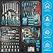 Arcwares 799pcs Aluminum Trolley Case Tool Set Silver, House Repair Kit Set, Household Hand Tool Set, with Tool Belt